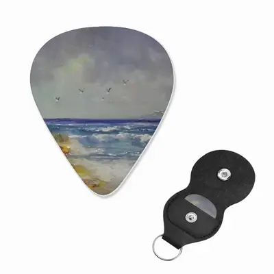 Resting On The Beach Guitar Pick