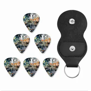 View Of The Sapphire Lake Guitar Pick