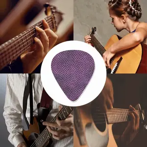 Holes Purple Guitar Pick