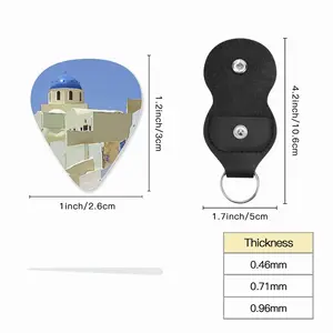 Santorini Oia Church Guitar Pick