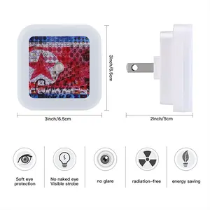 Da Worm And Nuke Kid On The Block Sensor Night Light (Square)