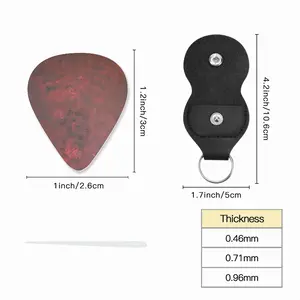 African Red Guitar Pick