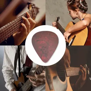 African Red Guitar Pick