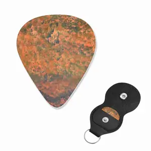 Orange Burst Guitar Pick