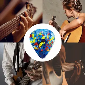 Beautiful Floral Guitar Pick