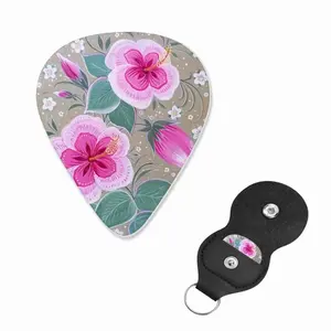 Purple Flowerbed Guitar Pick