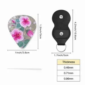 Purple Flowerbed Guitar Pick