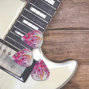 Pink Bird Of Hope Guitar Pick