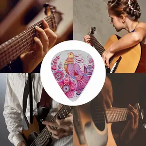 Pink Bird Of Hope Guitar Pick