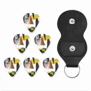 Singer Collage Guitar Pick