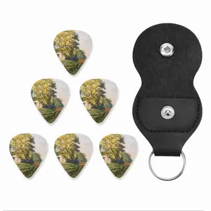 Lake With Fishing Pier Guitar Pick