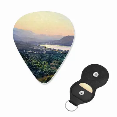 Sunset In Crete Greece Guitar Pick