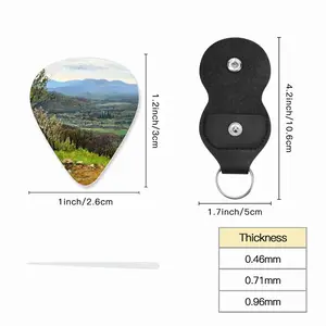 Oil Landscape Mountain Valley Guitar Pick