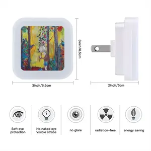 Angel Of Forest Sensor Night Light (Square)