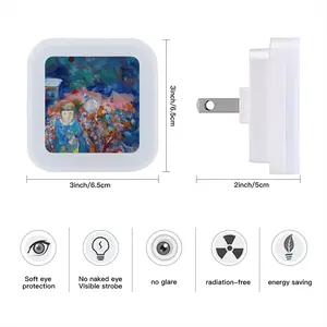 Before The Sunset Sensor Night Light (Square)