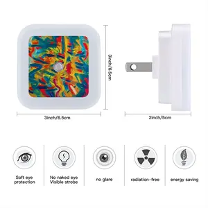 Burning Flame Sensor Night Light (Square)