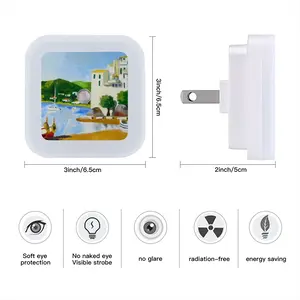 Cadaques (Spain) Sensor Night Light (Square)