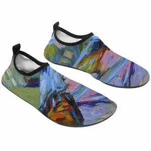 Men Man Burning Firewood Diving Beach Shoes