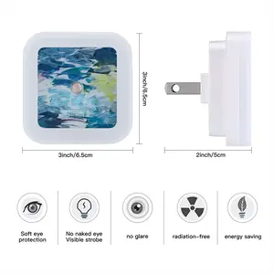 Here Comes The Red Sensor Night Light (Square)