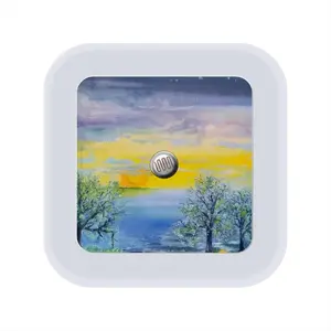 Earth Sea Sky And Stars Sensor Night Light (Square)