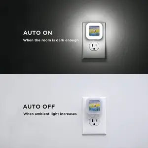 Earth Sea Sky And Stars Sensor Night Light (Square)