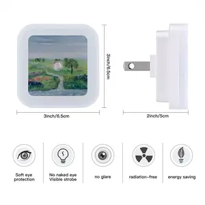 Burbling River Ii Sensor Night Light (Square)