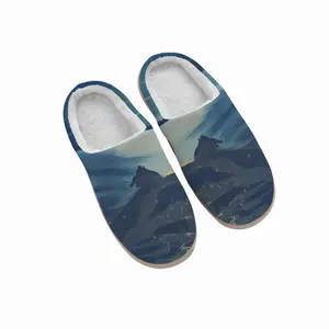 Men Water Elephant Winter Cotton Slippers