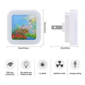 Butterflies Are Free Ii Sensor Night Light (Square)