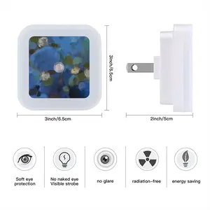 Water Lilies 2 Sensor Night Light (Square)