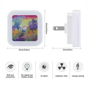 Blue And Violet Sensor Night Light (Square)