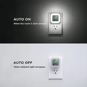 Summer Flowers Sensor Night Light (Square)