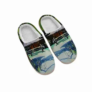 Men Village Silence Winter Cotton Slippers