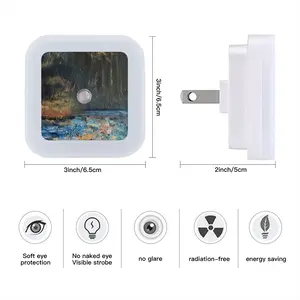 Edge Of The Forest Venezuelan Gold Sensor Night Light (Square)