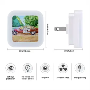 Car On Highway 319 Sensor Night Light (Square)