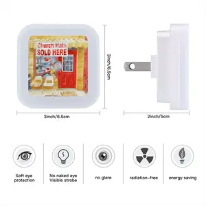 Church Hats Sold Here Sensor Night Light (Square)