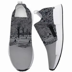 Men Parc Of Notre Dame Of Parisunder The Snow NM-1 Popcorn Shoes