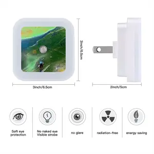 Biking In Hell Sensor Night Light (Square)