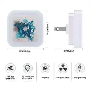 Basic Blue Sensor Night Light (Square)