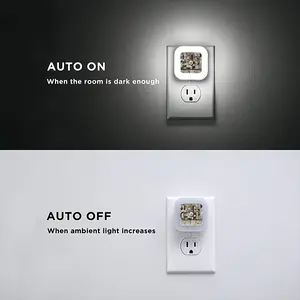 Emergency Optimism (Collage) Sensor Night Light (Square)