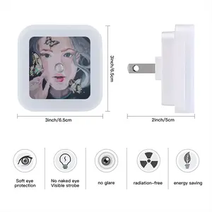 Butterflies Sensor Night Light (Square)