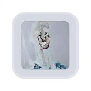 Cat With Fish Sensor Night Light (Square)