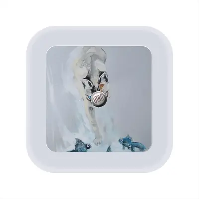 Cat With Fish Sensor Night Light (Square)