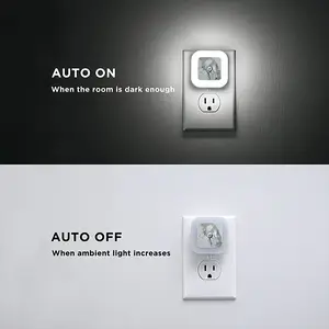 Grey Horse Sensor Night Light (Square)