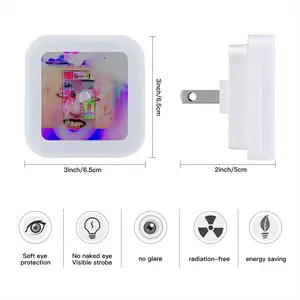 Call Me Sad Eyes Sensor Night Light (Square)