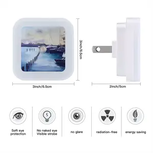 Boats 2Pieces Sensor Night Light (Square)