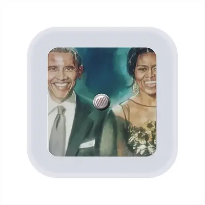 Barack & Michelle Obama Sensor Night Light (Square)