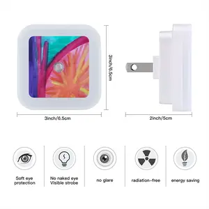 Colorful Straws Sensor Night Light (Square)