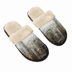 Men Spirit Of New York Fuzzy Slippers