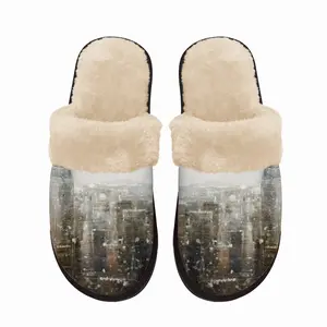 Men Spirit Of New York Fuzzy Slippers