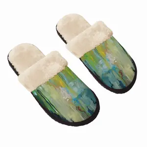 Men Weeping Willow Fuzzy Slippers